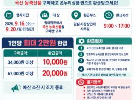 임실군, 추석맞이 임실시장 농축산물 온누리상품권 환급행사 추진 기사 이미지