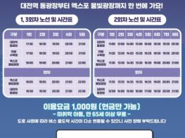 대전시, 가을 축제 맞아 야간관광 교통편 확대 기사 이미지